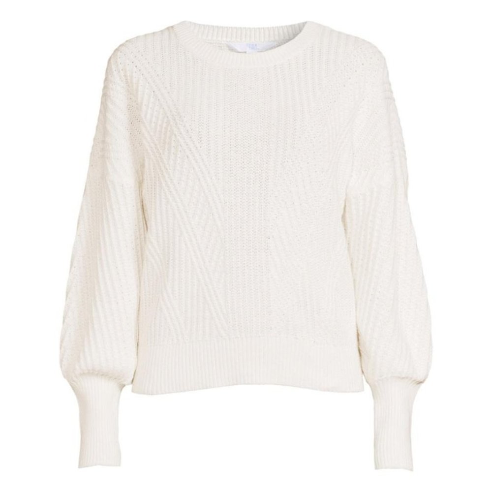 NWOT Time and Tru Mixed Rib Sweater